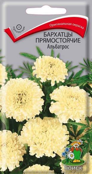 Бархатцы прямостоячие Альбатрос (поиск) 0,1г  – купить в г. Волгоград