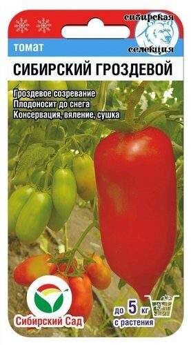 Томат Сибирский гроздевой (сибирский сад) 20шт  – купить в г. Волгоград
