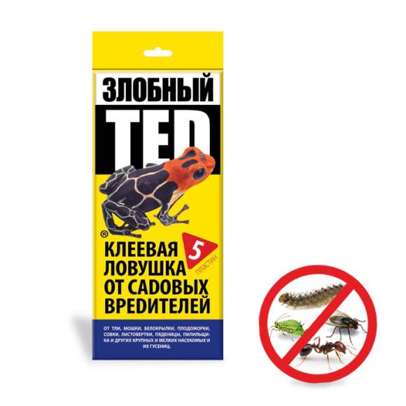 Клеевая ловушка от садовых вредителей Злобный Тэд (5шт)  – купить в г. Волгоград