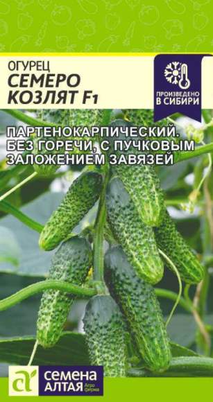 Огурец Семеро козлят F1 (семена Алтая) 5шт  – купить в г. Волгоград