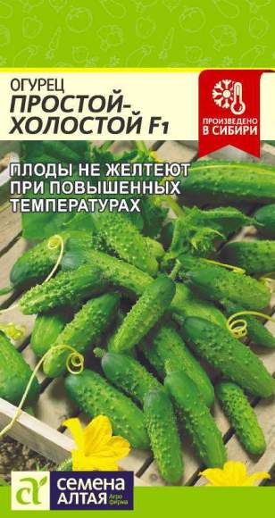 Огурец Простой-холостой F1 (семена Алтая) 10шт  – купить в г. Волгоград
