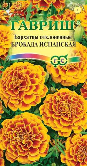 Бархатцы Брокада испанская (гавриш) 0,3 гр  – купить в г. Волгоград