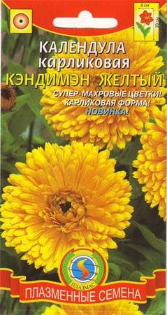 Календула Кэндимэн желтый (плазмас) 0,2гр  – купить в г. Волгоград