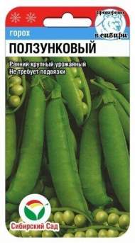 Горох Ползунковый (без опоры) (сибирский сад) 5,0 гр Горох Ползунковый (без опоры) (сибирский сад) 5,0 гр
