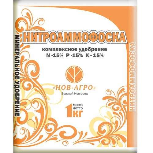 Нитроаммофоска N-15, P-15, K-15 (Нов-Агро) 1кг  – купить в г. Волгоград