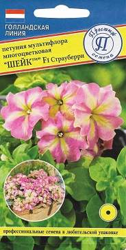 Петуния мультифлора Шейк Страуберри F1 (престиж) 5шт