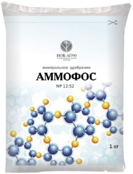 Аммофос N-12, P52, K-0 (Нов-Агро) 1кг   – купить в г. Волгоград