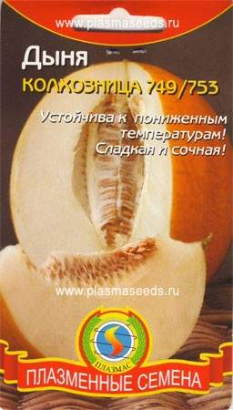 Дыня колхозница 749/753 (плазмас) 0,5гр  – купить в г. Волгоград