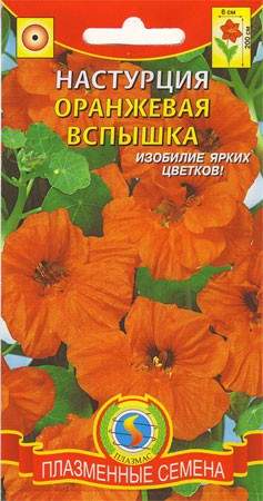 Настурция Оранжевая вспышка (плазмас) 9 шт – купить в г. Волгоград Настурция Оранжевая вспышка (плазмас) 9 шт – купить в г. Волгоград