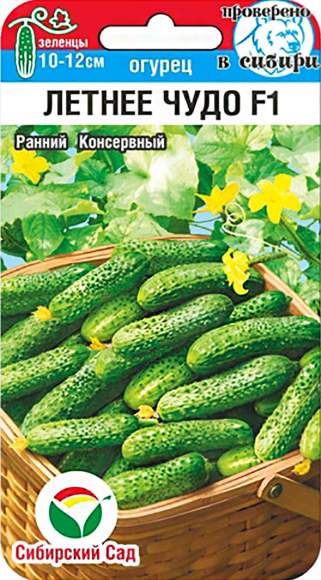Огурец Летнее чудо F1 (сибирский сад) 5шт  – купить в г. Волгоград