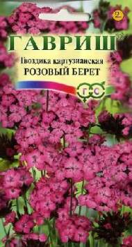 Гвоздика Картузианская Розовый берет (гавриш) 0,05 гр многолетник