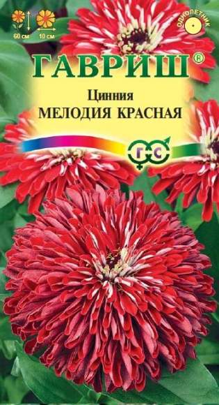 Цинния Мелодия красная (гавриш) 0,3гр  – купить в г. Волгоград